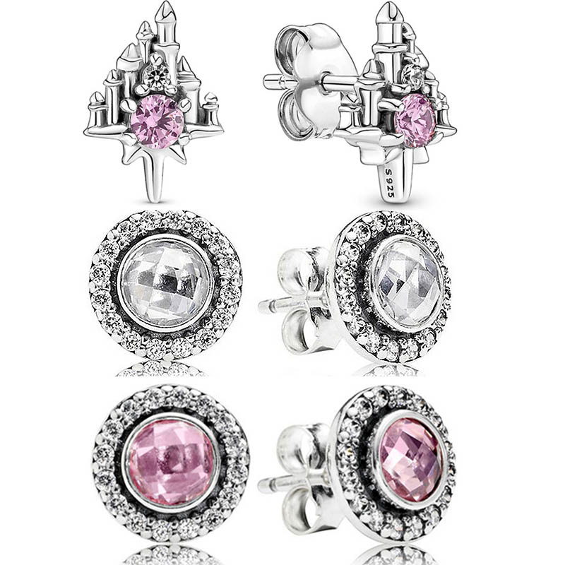 Original 925 Sterling Silver Earring Sparkling Pink Legacy Castle Stud Earrings With Crystal For Women Gift Europe DIY Jewelry
Original 925 Sterling Silver Earring Sparkling Pink Legacy Castle Stud Earrings With Crystal For Women Gift Europe DIY Jewelry