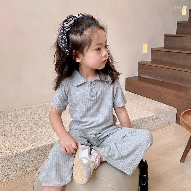 Clothing Sets Girls Casual Clothes Set Spring Summer Short Sleeve Shirt Loose Wide Leg Pants 2023 Comfortable Suits, Gray
Clothing Sets Girls Casual Clothes Set Spring Summer Short Sleeve Shirt Loose Wide Leg Pants 2023 Comfortable Suits, Gray
