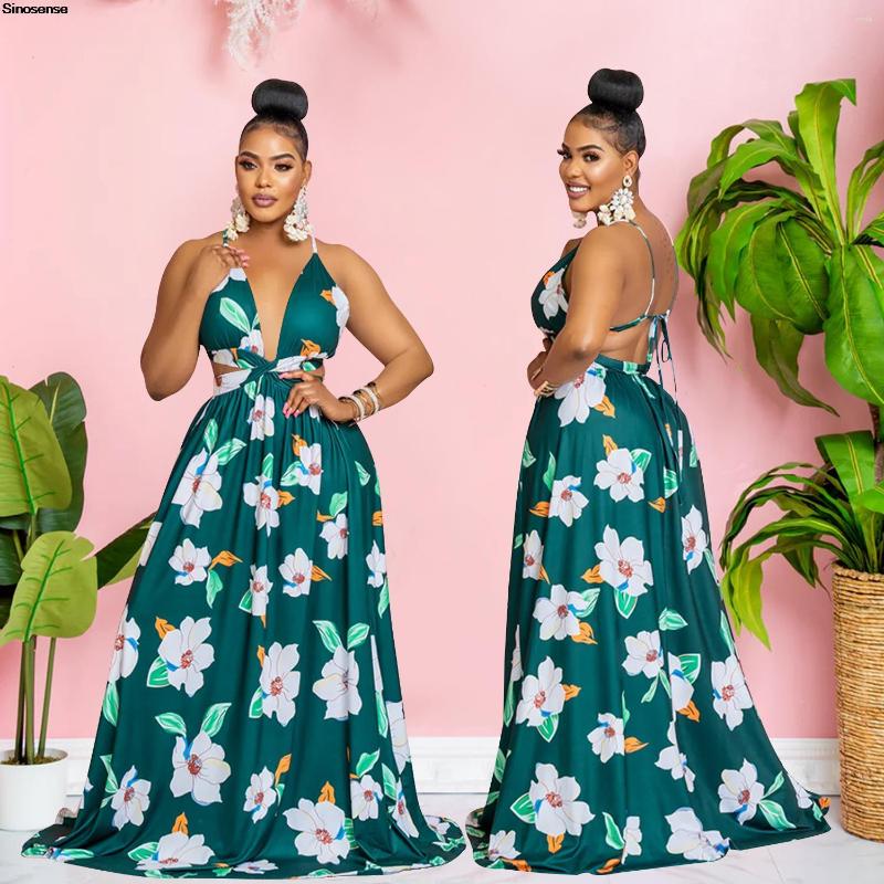 Casual Dresses Women Floral Printed Big Swing A Line Long Evening Party Dress Sexy Deep V-neck Backless High Waist Summer Beach Holiday, Floral dress 02
Casual Dresses Women Floral Printed Big Swing A Line Long Evening Party Dress Sexy Deep V-neck Backless High Waist Summer Beach Holiday, Floral dress 02