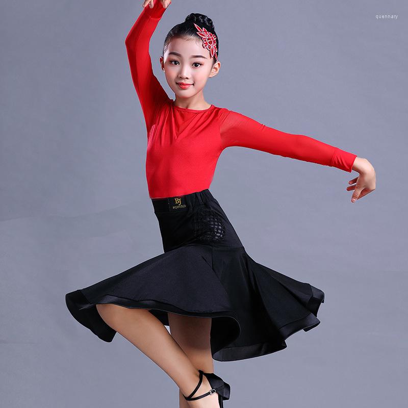 Stage Wear Children's Latin Practice Dance Dresses Clothes Long Sleeve Training Standard Ballroom Suit Performance, White black
Stage Wear Children's Latin Practice Dance Dresses Clothes Long Sleeve Training Standard Ballroom Suit Performance, White black