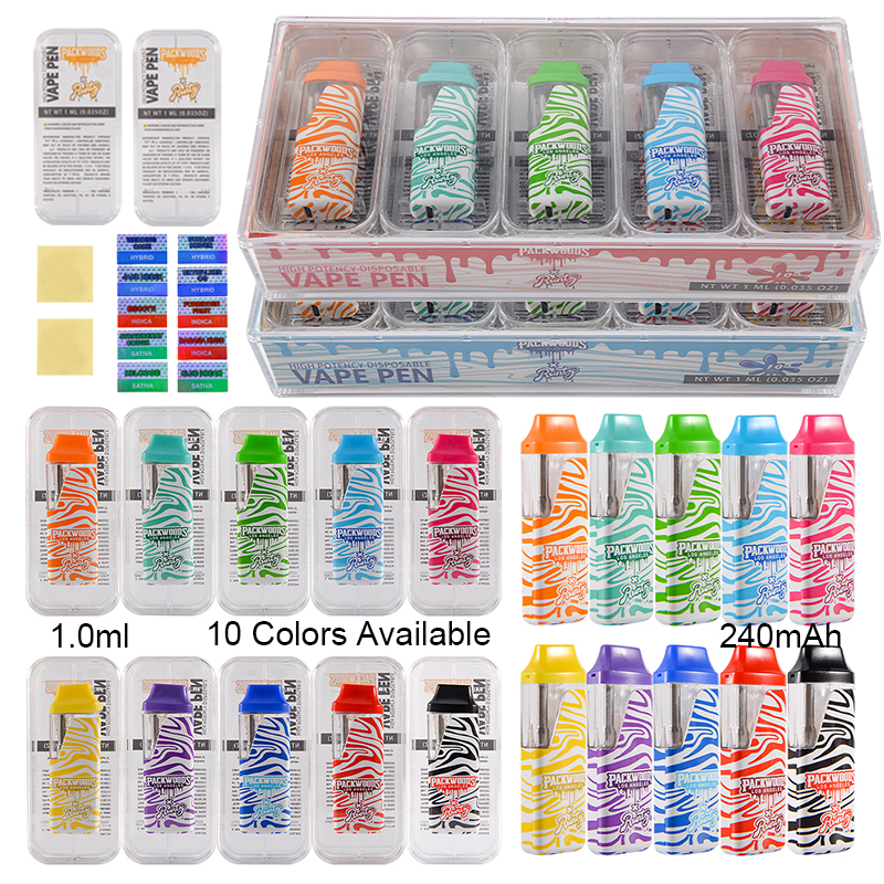 Packwoods Runty Stripe Style Runtz With Plastic Box Disposable Vape Pens Empty Micro USB Charger Rechargeable 1.0ml Device Pods 240mAh Battery Start Kits E Cigs
Packwoods Runty Stripe Style Runtz With Plastic Box Disposable Vape Pens Empty Micro USB Charger Rechargeable 1.0ml Device Pods 240mAh Battery Start Kits E Cigs
