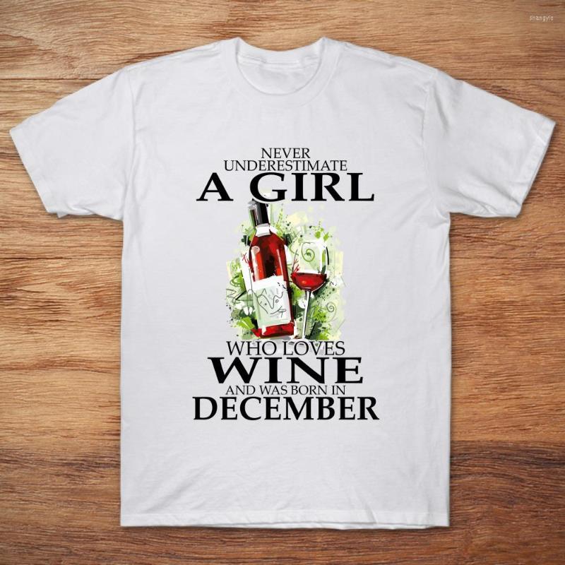 Men's T Shirts Never Underestimate A Girl Who Loves Wine And Was In December T-Shirt, New shirab32489
Men's T Shirts Never Underestimate A Girl Who Loves Wine And Was In December T-Shirt, New shirab32489