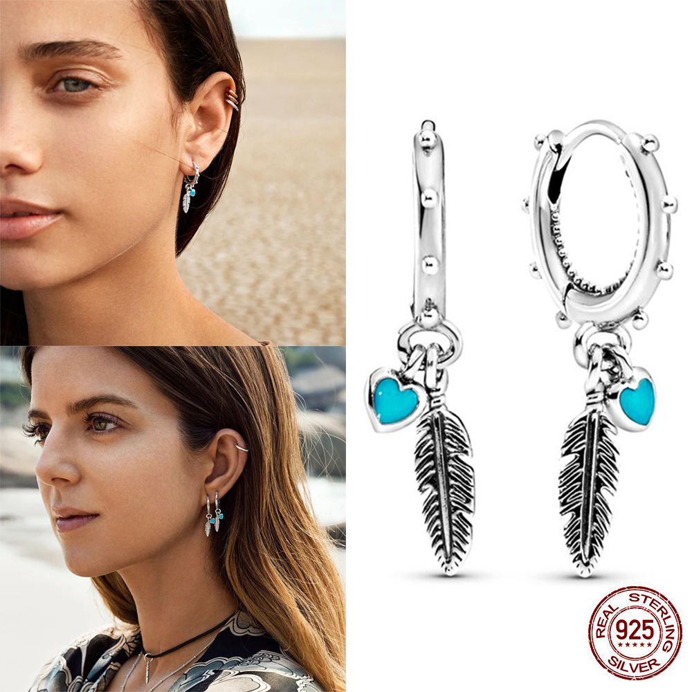 New Hot Feathers Hanging Earrings 925 Sterling Silver Jewelry For Woman Make up Fashion Female Earrings Party Jewelry
New Hot Feathers Hanging Earrings 925 Sterling Silver Jewelry For Woman Make up Fashion Female Earrings Party Jewelry