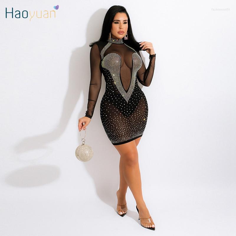 Casual Dresses HAOYUAN Rhinestone Mesh Sheer Bodycon Dress Sexy Y2k Clothing Women Birthday Party Wear Festival Outfits Night Club Mini, Black
Casual Dresses HAOYUAN Rhinestone Mesh Sheer Bodycon Dress Sexy Y2k Clothing Women Birthday Party Wear Festival Outfits Night Club Mini, Black