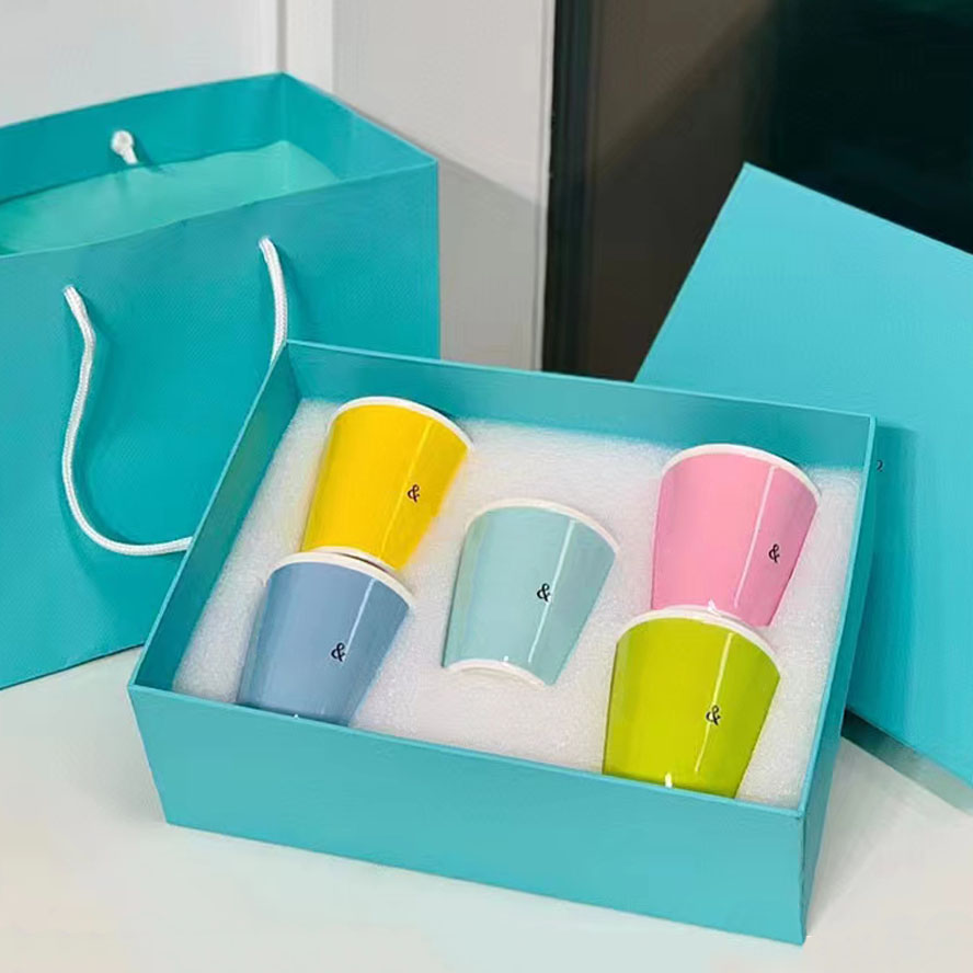 Designer Porcelain Coffee Cups Luxury TFBlue Bone China Mugs 5pcs in 1 set TFMUGS2024, Multi-color
Designer Porcelain Coffee Cups Luxury TFBlue Bone China Mugs 5pcs in 1 set TFMUGS2024, Multi-color
