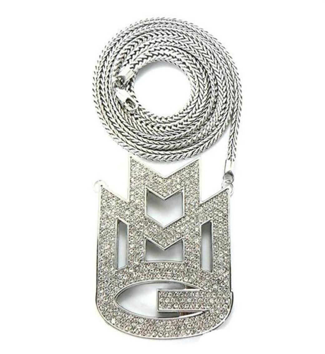 CARA new ICED out MAYBACH MUSIC GROUP MMG Pendant 36 Franco chain maxi necklace hip hop necklace EMEN039S chokers neckla257K3