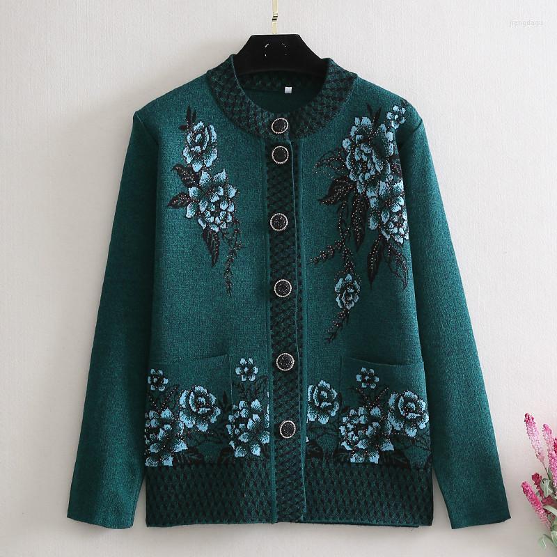 Women's Sweaters Floral Printed Cardigan 2023 Fashion Autumn Winter Middle Aged Women Long Sleeve Knitted Sweater Female, Blue
Women's Sweaters Floral Printed Cardigan 2023 Fashion Autumn Winter Middle Aged Women Long Sleeve Knitted Sweater Female, Blue