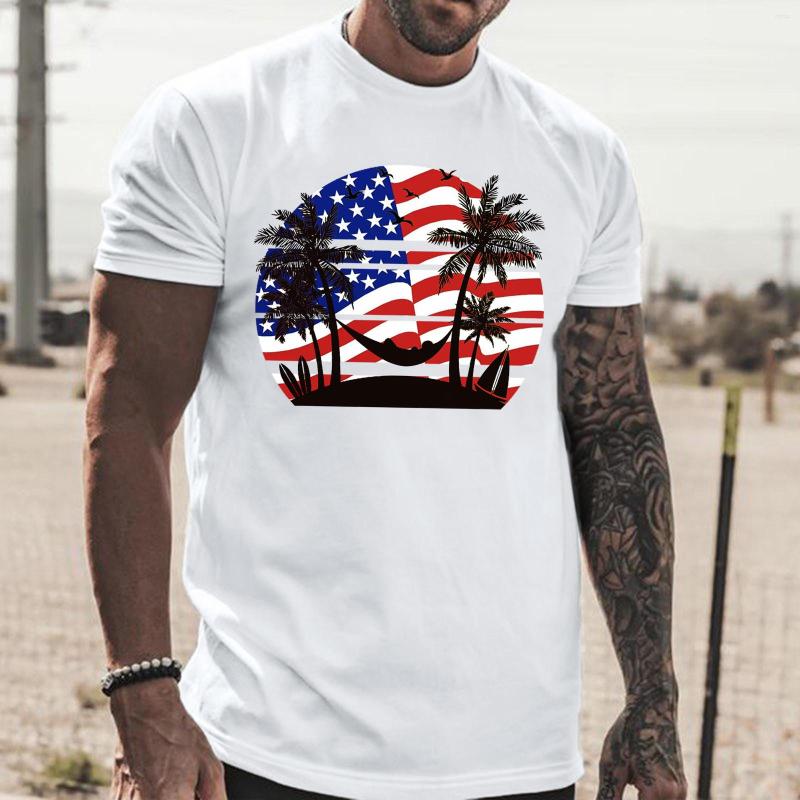 Men's T Shirts Male Summer Casual Independence Day Print Shirt Blouse Round Neck Short Sleeve Tops, Black
Men's T Shirts Male Summer Casual Independence Day Print Shirt Blouse Round Neck Short Sleeve Tops, Black