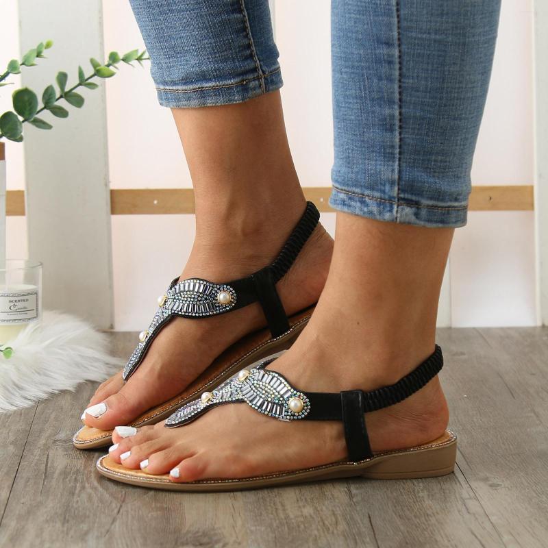 Sandals Women Pinch Toe Rhinestones Flat Boho Rhinestone Dress Shoes Fashion Wedding Party, Black
Sandals Women Pinch Toe Rhinestones Flat Boho Rhinestone Dress Shoes Fashion Wedding Party, Black