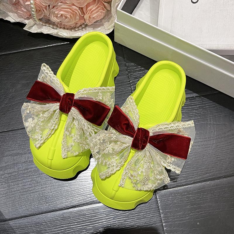 Slippers Hole Outside Wear Cute Breathable Step Poop Feeling Bow Bao Head Soft Bottoming Light Comfortable Non-slip Half Slipper Female, Beige
Slippers Hole Outside Wear Cute Breathable Step Poop Feeling Bow Bao Head Soft Bottoming Light Comfortable Non-slip Half Slipper Female, Beige
