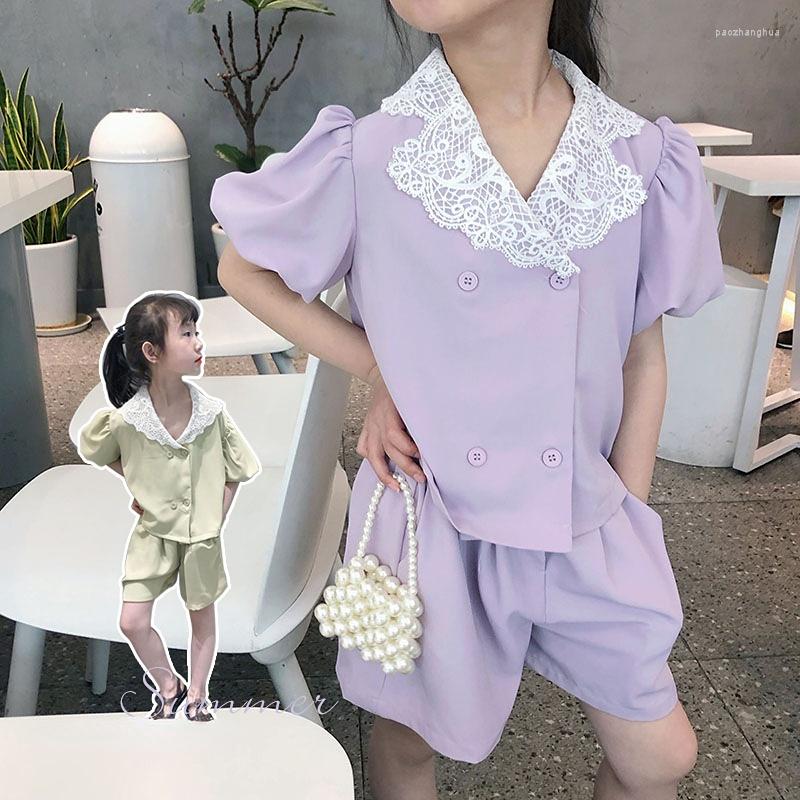 Clothing Sets Kids Clothes Korean Version 2023 Summer Lace Patchwork Tops And Shorts Two Piece Double Breasted V-Neck, Light green
Clothing Sets Kids Clothes Korean Version 2023 Summer Lace Patchwork Tops And Shorts Two Piece Double Breasted V-Neck, Light green