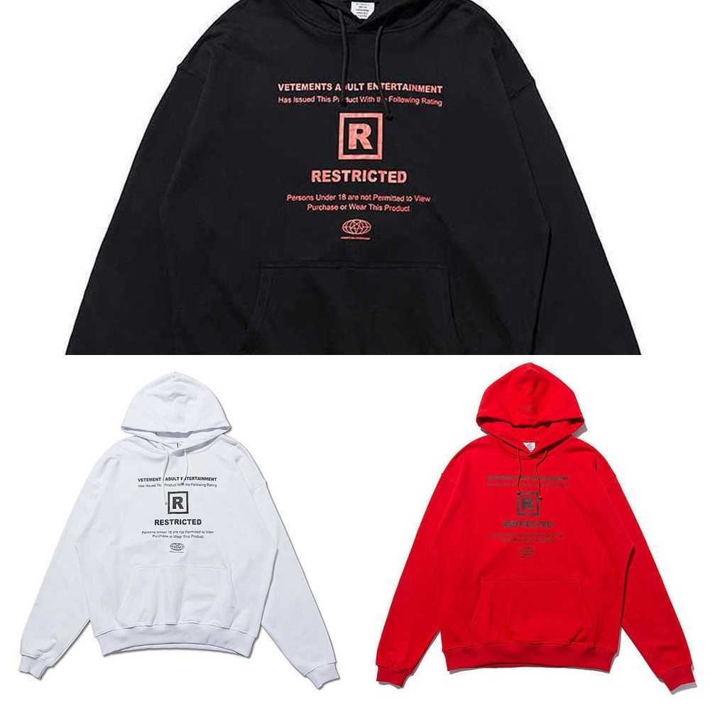 VETEMENTS Restricted Hoodie Men Women Text Print Vetements Sweatshirts Oversize VTM Pullovers Q0831 9E57D D8O9
VETEMENTS Restricted Hoodie Men Women Text Print Vetements Sweatshirts Oversize VTM Pullovers Q0831 9E57D D8O9