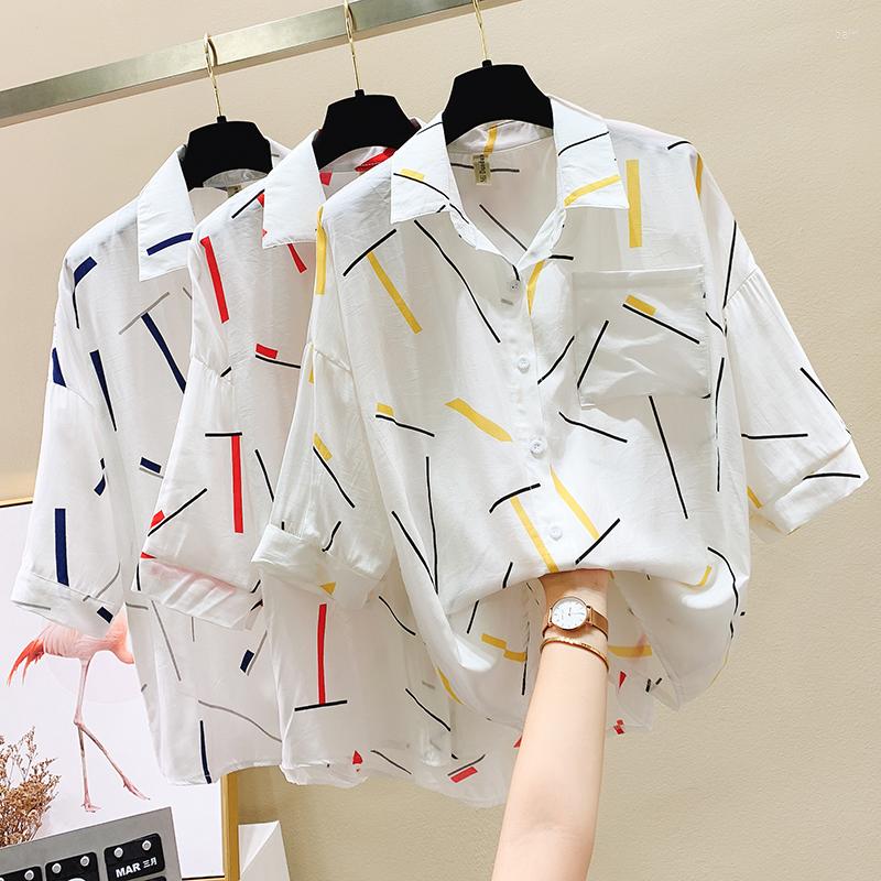 Women's Blouses Summer Shirt Short Sleeved Shirts Woman 2023 Korean Luxury Women's Loose All-match Striped Top Thin Sl3, Blue
Women's Blouses Summer Shirt Short Sleeved Shirts Woman 2023 Korean Luxury Women's Loose All-match Striped Top Thin Sl3, Blue