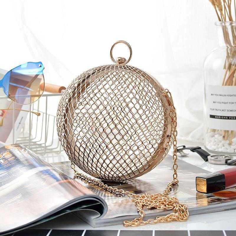 Dinner Bag Metal Mesh Hollow Hand Held Banquet Ball Shoulder Mini Fashion Crossbody, Gold2
Dinner Bag Metal Mesh Hollow Hand Held Banquet Ball Shoulder Mini Fashion Crossbody, Gold2