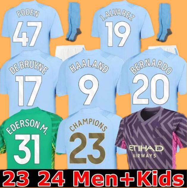 22 23 24 MANs cities soccer jerseys HAALAND ALVAREZ 2023 2024 GREALISH FODEN football shirt DE BRUYNE BERNARDO MAHREZ RODRIGO MANCHESTERS men kids kits
22 23 24 MANs cities soccer jerseys HAALAND ALVAREZ 2023 2024 GREALISH FODEN football shirt DE BRUYNE BERNARDO MAHREZ RODRIGO MANCHESTERS men kids kits