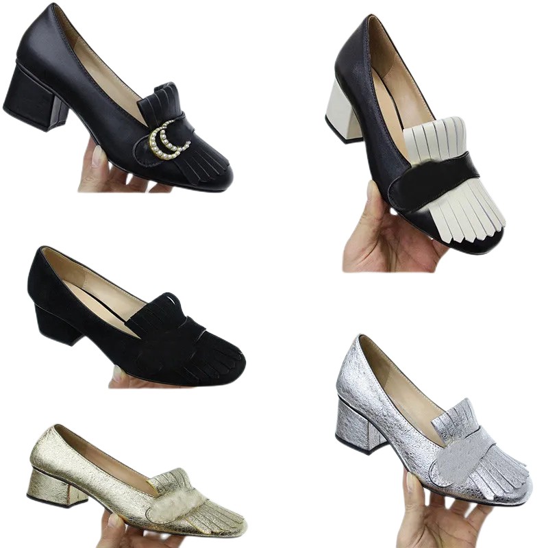 Classic high heels 100% Mid heeled boat shoe womens leather Thick heel cowhide Tassels Round head Metal Button women Dress shoes Large
Classic high heels 100% Mid heeled boat shoe womens leather Thick heel cowhide Tassels Round head Metal Button women Dress shoes Large