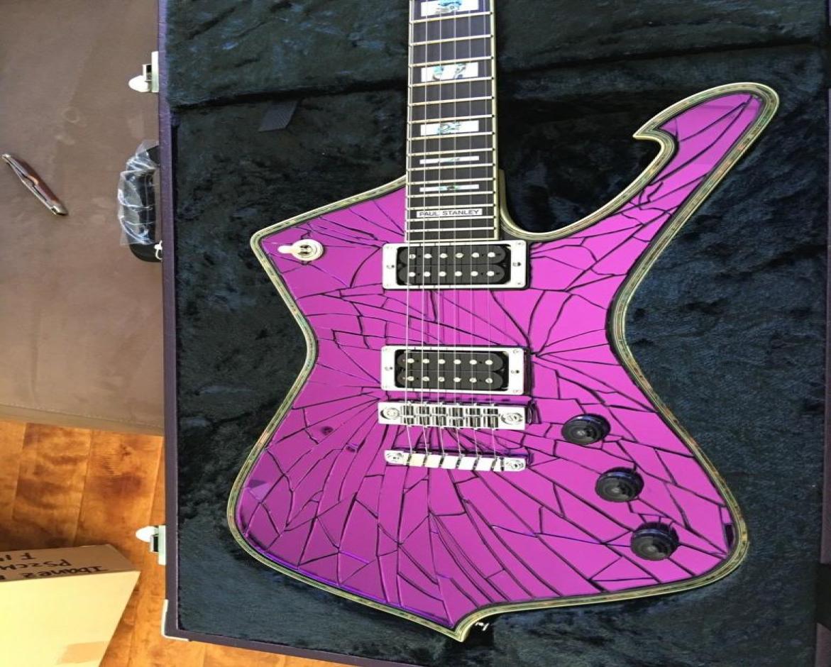Limited Edition PS2CM ICEMAN Paul Stanley Purple Gold Sliver Crack Mirror Electric Guitar Abalone Cream Body binding Abalone In6521637
Limited Edition PS2CM ICEMAN Paul Stanley Purple Gold Sliver Crack Mirror Electric Guitar Abalone Cream Body binding Abalone In6521637