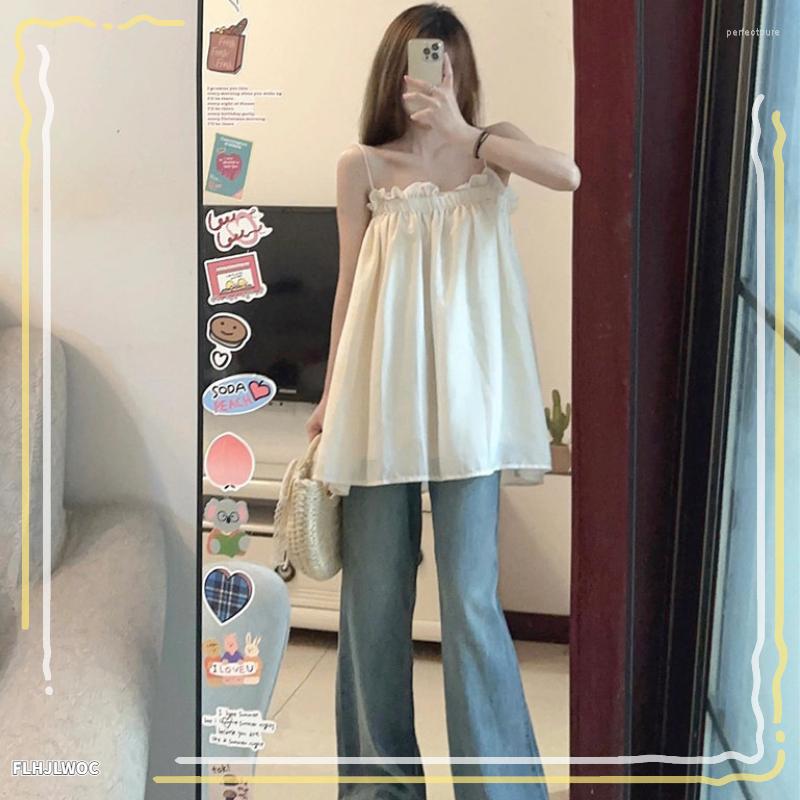 Women' Tanks Sensual Suspender Tube Top Blouse 2023 Japan Style Girls Women Preppy Design Sexy Off Shoulder Sleeveless Tunic Long Tank, Creamy-white
Women' Tanks Sensual Suspender Tube Top Blouse 2023 Japan Style Girls Women Preppy Design Sexy Off Shoulder Sleeveless Tunic Long Tank, Creamy-white