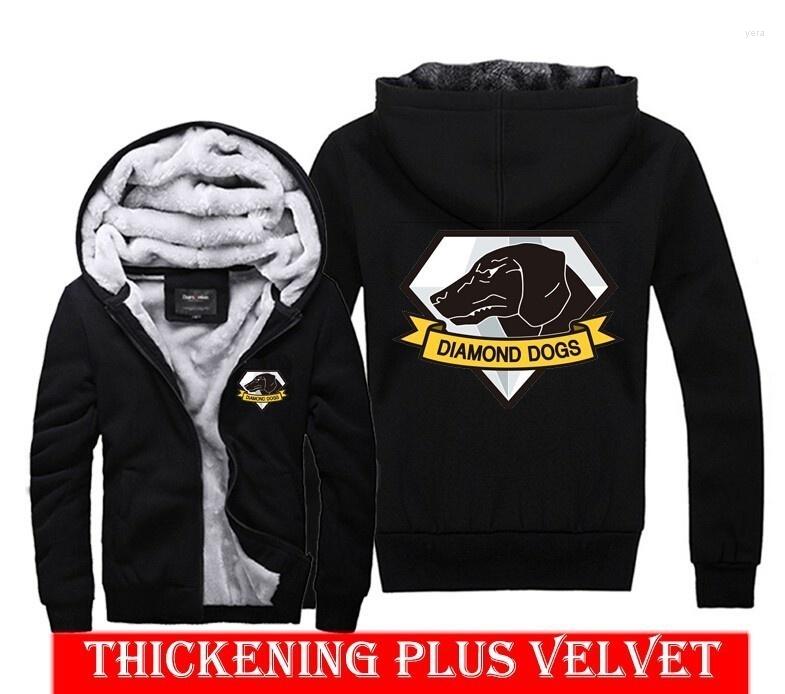 Men' Hoodies High Quality Metal Gear Solid Diamond Game Dogs Outer Heaven Zip Up Print Super Warm Fleece Hoodie Coat Thickening Velvet, Black
Men' Hoodies High Quality Metal Gear Solid Diamond Game Dogs Outer Heaven Zip Up Print Super Warm Fleece Hoodie Coat Thickening Velvet, Black