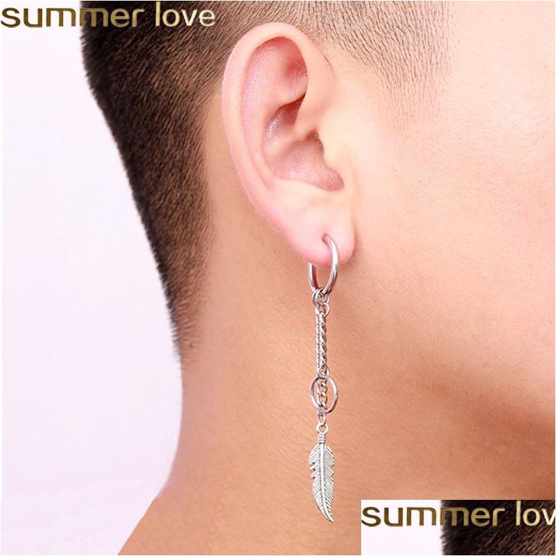 Dangle Chandelier Antique Sier Color Feather Earrings 1Pc Long Link Chain Tassel Earring For Men Women Punk Ear Cuff Clip Jewelry Dhj67
Dangle Chandelier Antique Sier Color Feather Earrings 1Pc Long Link Chain Tassel Earring For Men Women Punk Ear Cuff Clip Jewelry Dhj67