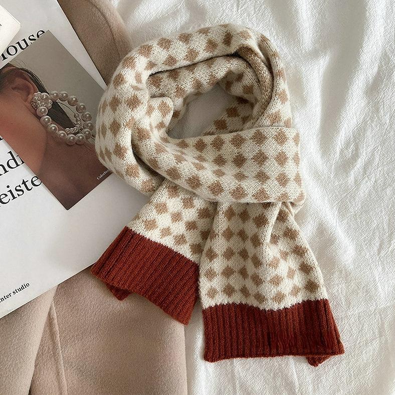 Scarves Korean Style Winter Warm Wool Scarf For Women Design Elastic Knitted Female Bandana Thick Neckerchief Shawl 2023
Scarves Korean Style Winter Warm Wool Scarf For Women Design Elastic Knitted Female Bandana Thick Neckerchief Shawl 2023