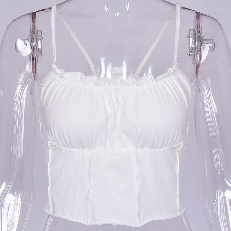 Women' Tanks Casual White Tank Top Women' Summer Sweet Sleeveless Short Tops Fashion Korean Camis Elegant Black Sexy Suspenders Tees
Women' Tanks Casual White Tank Top Women' Summer Sweet Sleeveless Short Tops Fashion Korean Camis Elegant Black Sexy Suspenders Tees