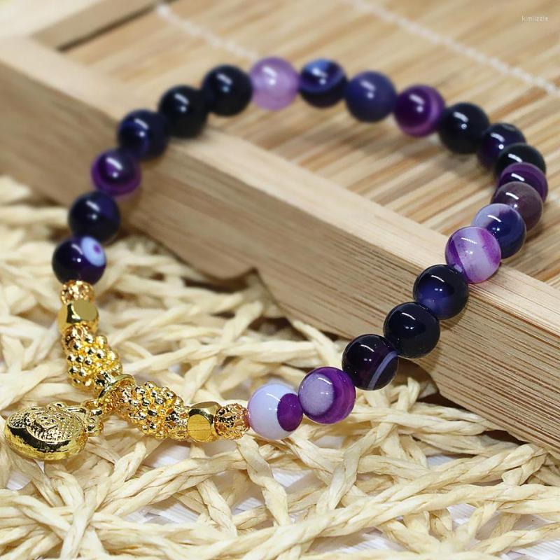 Strand Fashion Natural Purple Carnelian Onyx Bracelet Round Beads 6mm Semi-precious Stone Jewelry Making 7.5inch B1922
Strand Fashion Natural Purple Carnelian Onyx Bracelet Round Beads 6mm Semi-precious Stone Jewelry Making 7.5inch B1922