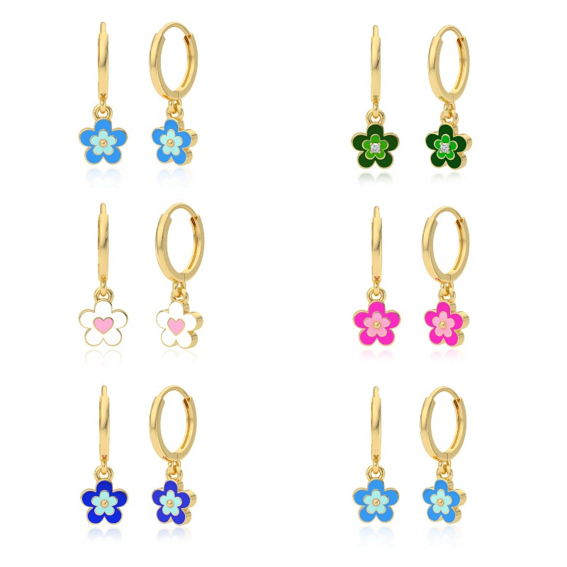 Lovely Colorful Enamel Flowers Pendant Piercing Dangle Drop Earrings for Women Jewelry Pendientes Girls Gift Aretes
Lovely Colorful Enamel Flowers Pendant Piercing Dangle Drop Earrings for Women Jewelry Pendientes Girls Gift Aretes