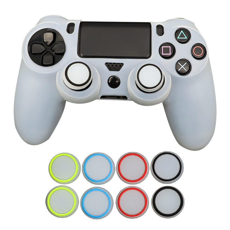 200pcs/Lot Dual Color Silicone Joystick Cap Thumb Grip Stick Grips Caps Case For PS5 PS4 PS3 Xbox one 360 Series X S WiiU Controller
