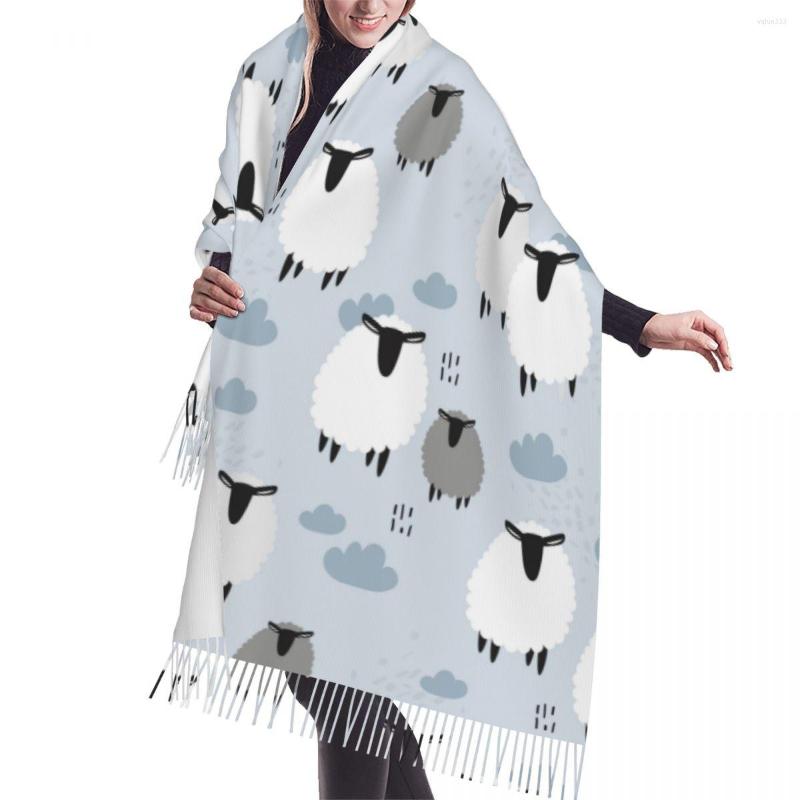 Scarves Autumn Winter Warm Cute Sheeps And Sky Fashion Shawl Tassel Wrap Neck Headband Hijabs Stole
Scarves Autumn Winter Warm Cute Sheeps And Sky Fashion Shawl Tassel Wrap Neck Headband Hijabs Stole
