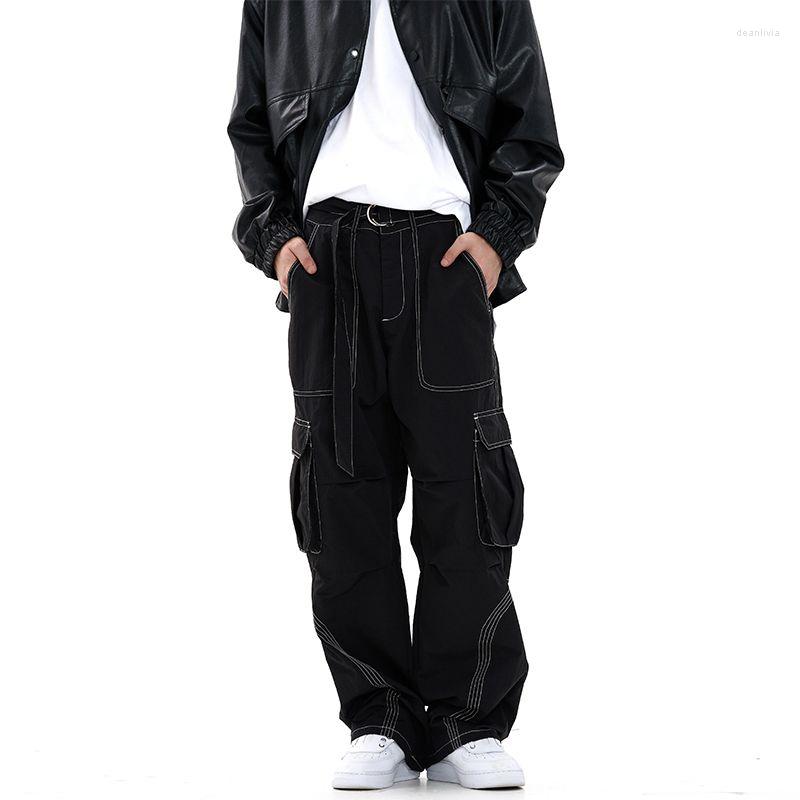 Men's Pants DEEPTOWN Baggy Cargo Men Japanese Style Straight Work Trousers Male Loose Casual Black Brown Streetwear Hip Hop Fashion
Men's Pants DEEPTOWN Baggy Cargo Men Japanese Style Straight Work Trousers Male Loose Casual Black Brown Streetwear Hip Hop Fashion