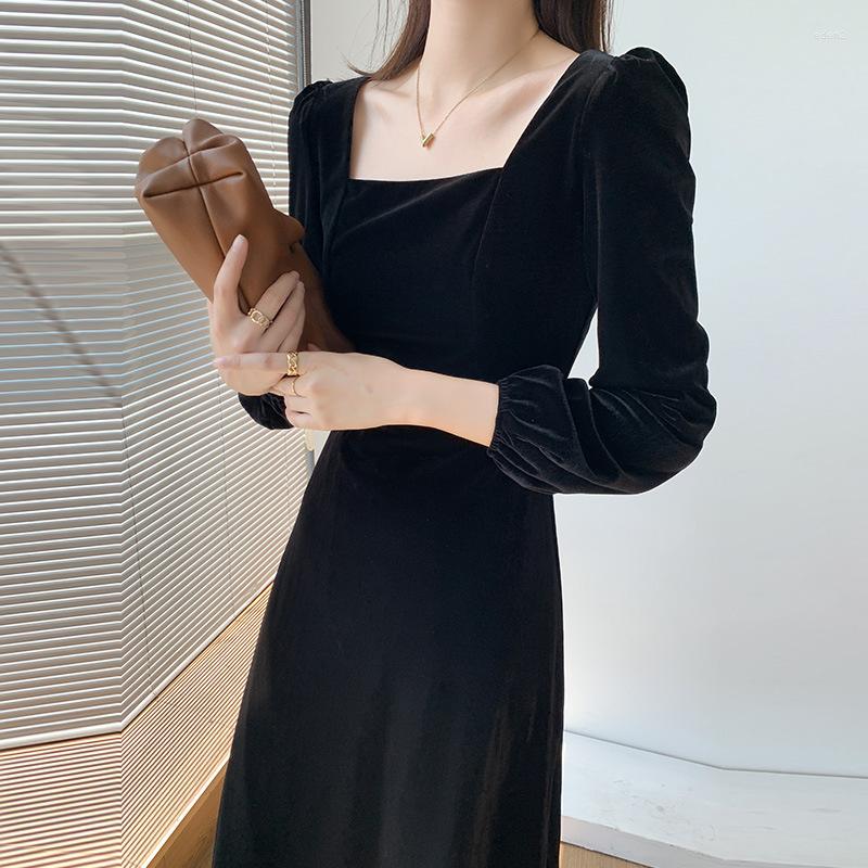 Casual Dresses Women's Clothing 2023 Autumn Velvet Vintage Long Sleeve A-line Midi Harajuku Chic And Elegant Woman Dress Gothic Tunic, Black
Casual Dresses Women's Clothing 2023 Autumn Velvet Vintage Long Sleeve A-line Midi Harajuku Chic And Elegant Woman Dress Gothic Tunic, Black