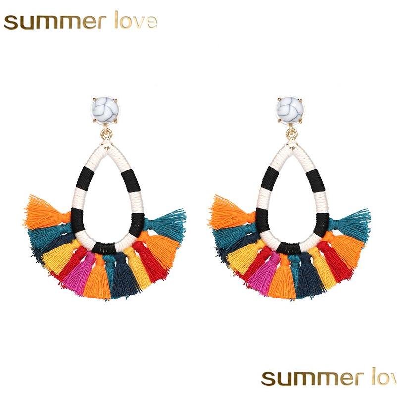 Dangle Chandelier Bohemian Ethnic Drop Hoop Tassel Earrings Simple Design C Shape Fringe Earring With Small Ceramic Ball For Women Dhklh
Dangle Chandelier Bohemian Ethnic Drop Hoop Tassel Earrings Simple Design C Shape Fringe Earring With Small Ceramic Ball For Women Dhklh