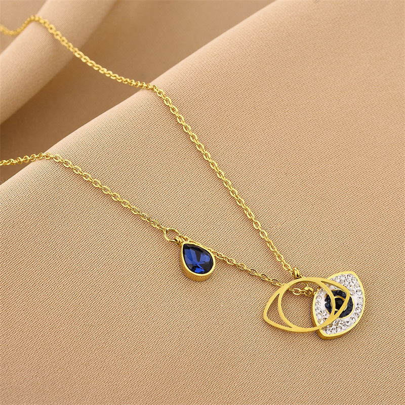 Fashion Brand Evil Eye Necklace Stainless Steel Jewelry for Women Gift