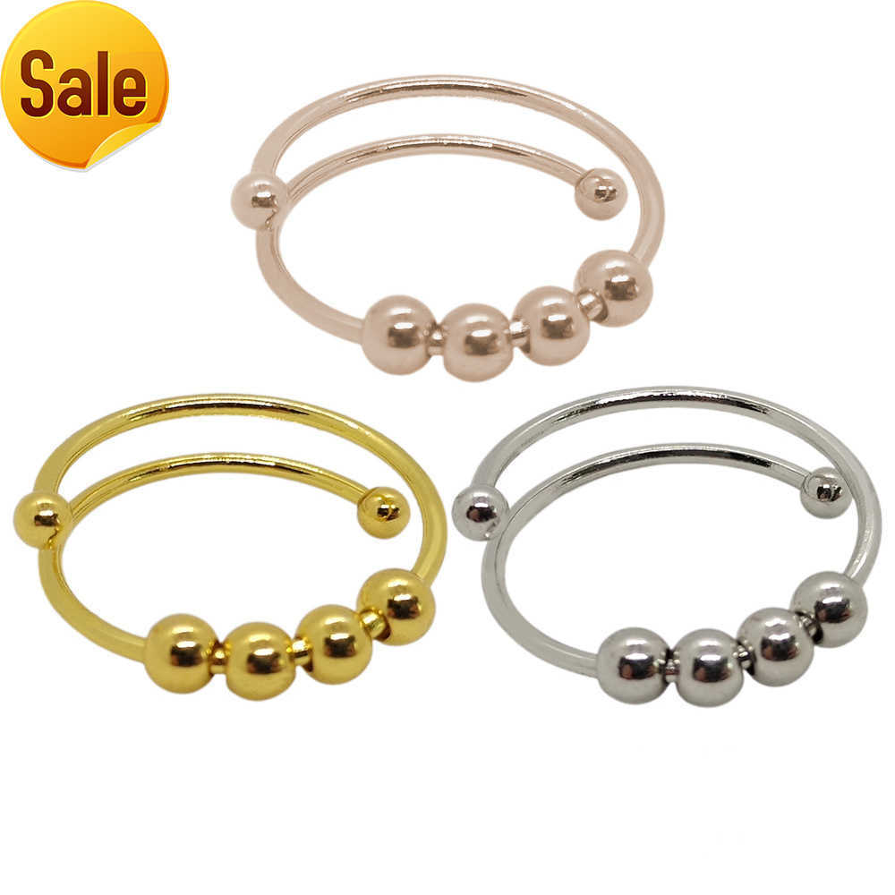 Cring CoCo Ins style stainless steel Cross Border New double layer rotatable ball female decompression rings anxiety ring
Cring CoCo Ins style stainless steel Cross Border New double layer rotatable ball female decompression rings anxiety ring