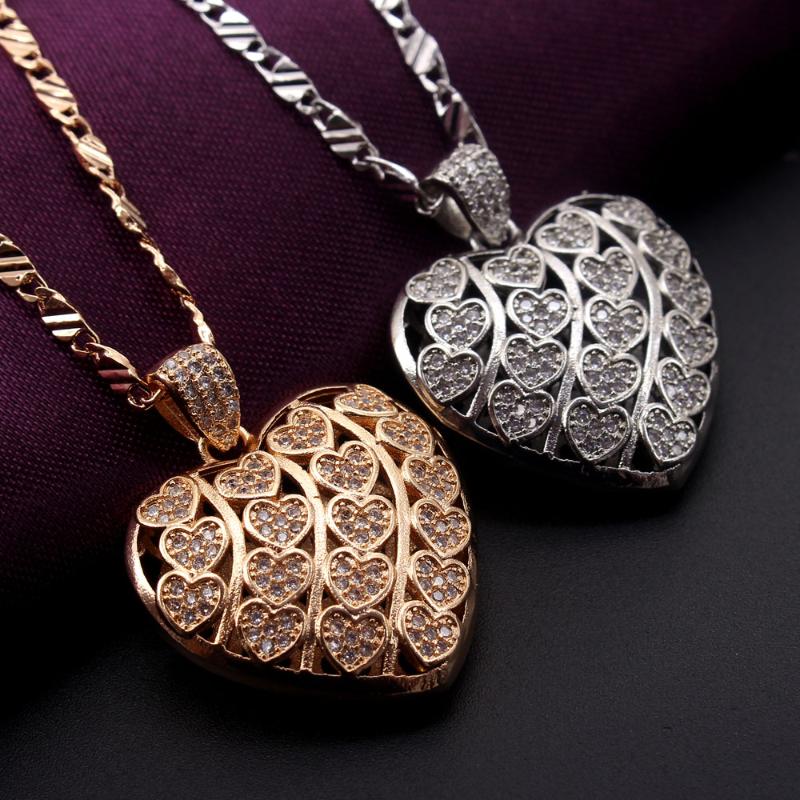 Pendant Necklaces MHS.SUN Vintage Love Heart Hollow Design Necklace For Women Zircon Jewelry Gold/silver Color Chain PartyPendant
Pendant Necklaces MHS.SUN Vintage Love Heart Hollow Design Necklace For Women Zircon Jewelry Gold/silver Color Chain PartyPendant