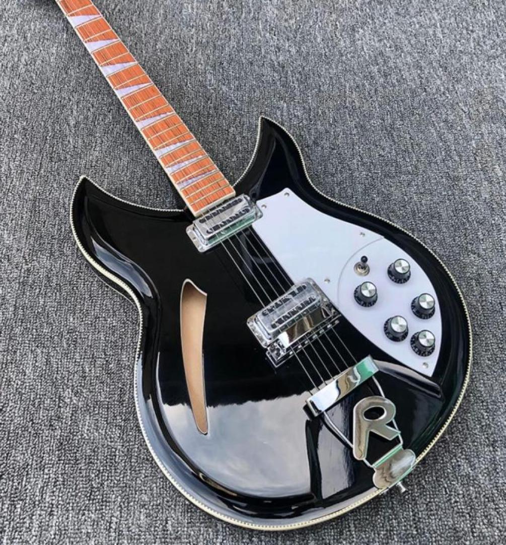 12 Strings 330 360 381 Semi Hollow Body Black Electric Guitar Checkerboard Binding Lacquer Gloss Fingerboard Vintage Tuners San7271397
12 Strings 330 360 381 Semi Hollow Body Black Electric Guitar Checkerboard Binding Lacquer Gloss Fingerboard Vintage Tuners San7271397