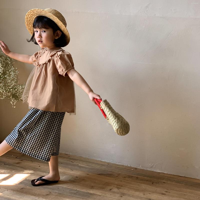 Clothing Sets Baby Pants And Blouse 2023 Summer Girls Tops Plaid Loose Trousers Two Piece Outfits Korean Children's Clothes
Clothing Sets Baby Pants And Blouse 2023 Summer Girls Tops Plaid Loose Trousers Two Piece Outfits Korean Children's Clothes