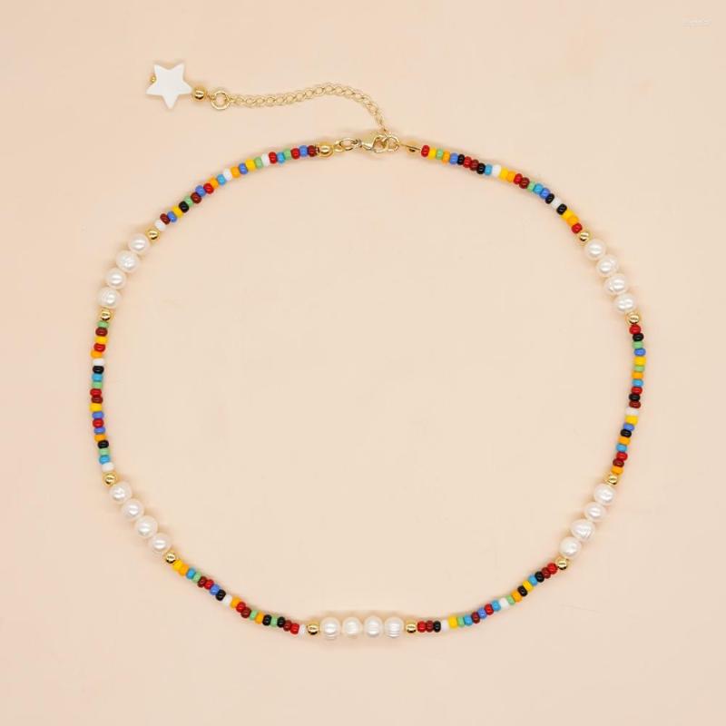 Chains Go2boho Colorful Beaded Choker Freshwater Pearl Boho Fashion Gold Plated Chain Necklaces For Women Summer Jewelry
Chains Go2boho Colorful Beaded Choker Freshwater Pearl Boho Fashion Gold Plated Chain Necklaces For Women Summer Jewelry