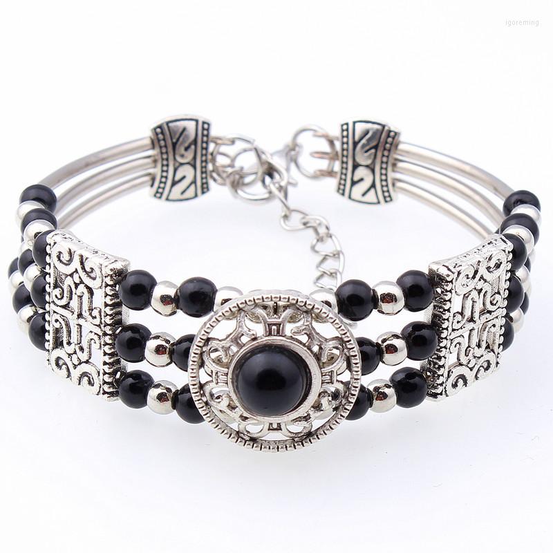 Bangle Fashion Vintage Bohemia Bracelet Red /Blue/ Black Beaded Round Carving Charm For Women Girls Jewelry
Bangle Fashion Vintage Bohemia Bracelet Red /Blue/ Black Beaded Round Carving Charm For Women Girls Jewelry