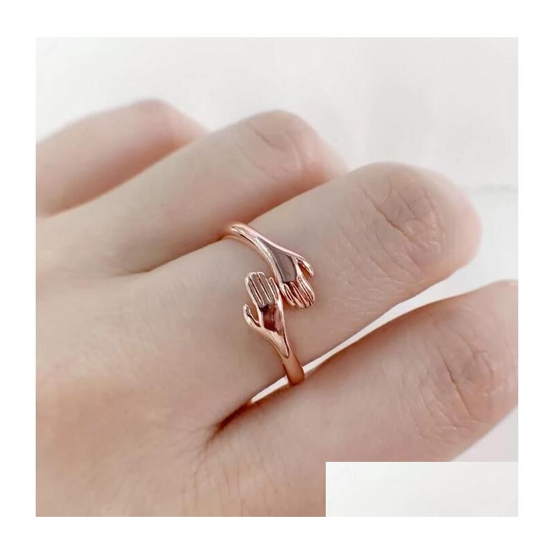 Band Rings Adjustable Hands Embrace Open Hing Hand Ring Romantic Couple Hug Lover Wedding Valentines Day Jewelry Drop Delivery Dhesz
Band Rings Adjustable Hands Embrace Open Hing Hand Ring Romantic Couple Hug Lover Wedding Valentines Day Jewelry Drop Delivery Dhesz