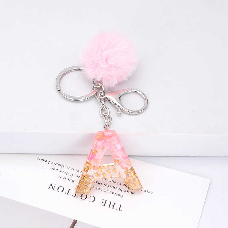 Key Rings Pink Hair Pompom Key Chains Faux Fur Ball 26 Letter Keychain Crystal Epoxy Cute Keyring Handbag Charms Pendants for Women Gift AA230525
Key Rings Pink Hair Pompom Key Chains Faux Fur Ball 26 Letter Keychain Crystal Epoxy Cute Keyring Handbag Charms Pendants for Women Gift AA230525