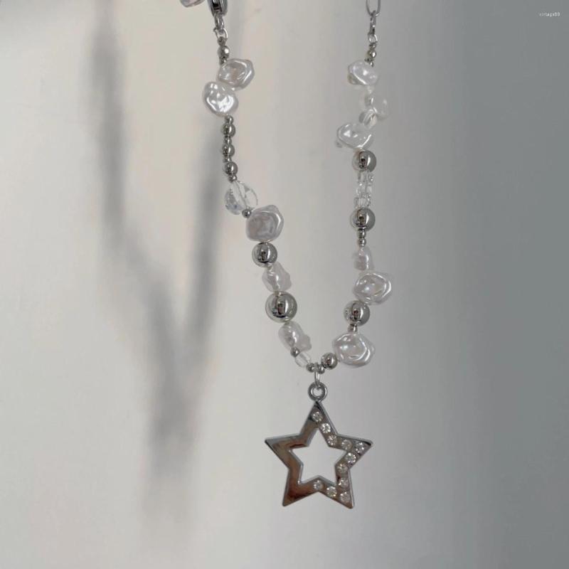 Pendant Necklaces Sweet Cool Star Pentagram Irregular Pearl Neck Chains For Women Korean Cute 2023 Trend Choker Y2k Accessories
Pendant Necklaces Sweet Cool Star Pentagram Irregular Pearl Neck Chains For Women Korean Cute 2023 Trend Choker Y2k Accessories