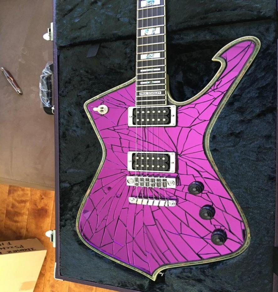 Limited Edition PS2CM ICEMAN Paul Stanley Purple Gold Sliver Crack Mirror Electric Guitar Abalone Cream Body binding Abalone In1796455
Limited Edition PS2CM ICEMAN Paul Stanley Purple Gold Sliver Crack Mirror Electric Guitar Abalone Cream Body binding Abalone In1796455
