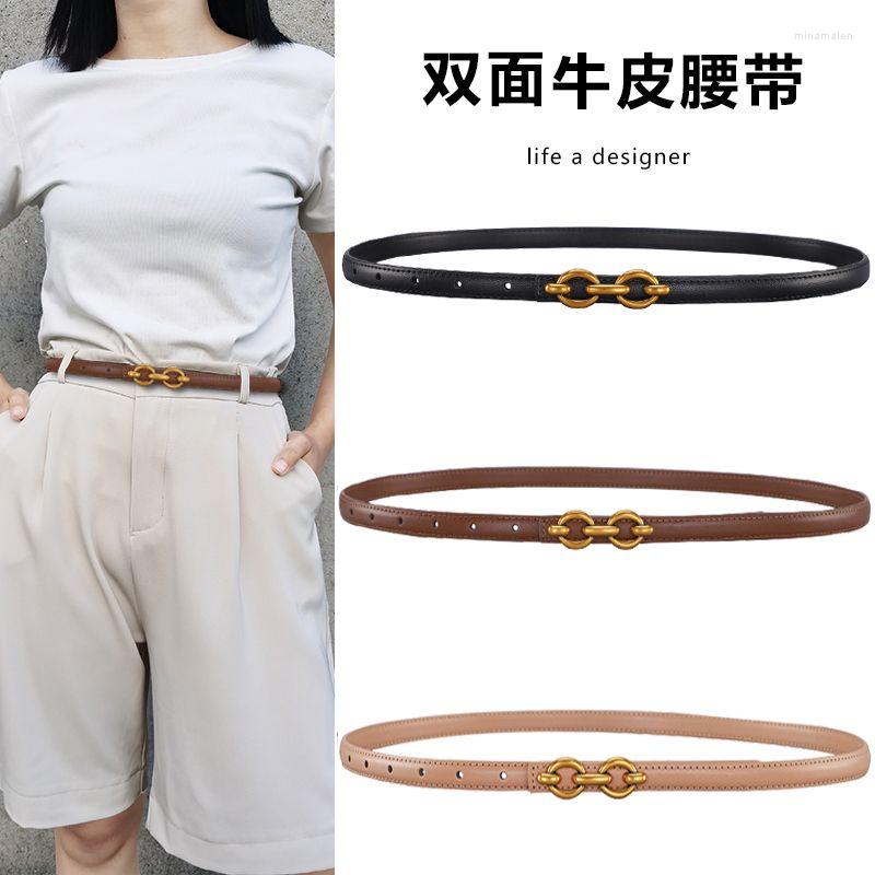 Belts Women's Leather Belt Simple Wild Jeans Korean Ins Wind DecorativeLeather Zinc Alloy Fashion Buckle With Suit Trousers, Black
Belts Women's Leather Belt Simple Wild Jeans Korean Ins Wind DecorativeLeather Zinc Alloy Fashion Buckle With Suit Trousers, Black