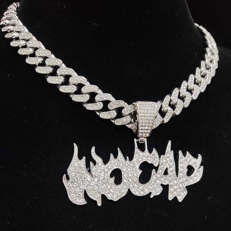 Men Women Hip Hop Flame Letters Iced Out Pendant Necklaces with 13mm Cuban Chain HipHop Necklace Fashion Charm Jewelry
Men Women Hip Hop Flame Letters Iced Out Pendant Necklaces with 13mm Cuban Chain HipHop Necklace Fashion Charm Jewelry