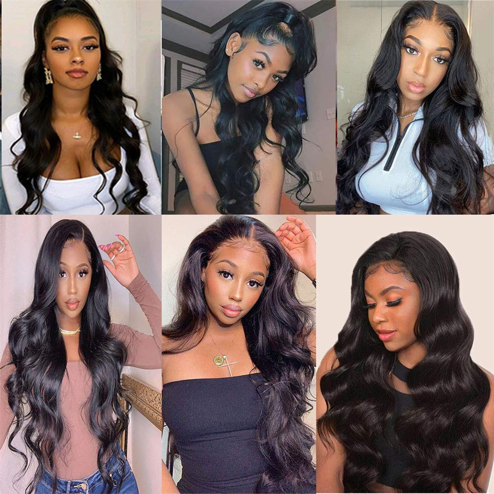 Hair Bulks Indian Body Wave Bundles Human Weaving Natural Black 134 For women Raw s 28 30 Inch Wholesale 230525