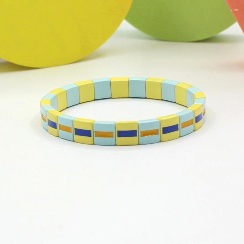 Charm Bracelets Bohemian Ethnic DIY Hand Beaded Macaron Mixed Color Enamel Bracelet Beach Vacation Fashion Ladies Stretch
Charm Bracelets Bohemian Ethnic DIY Hand Beaded Macaron Mixed Color Enamel Bracelet Beach Vacation Fashion Ladies Stretch