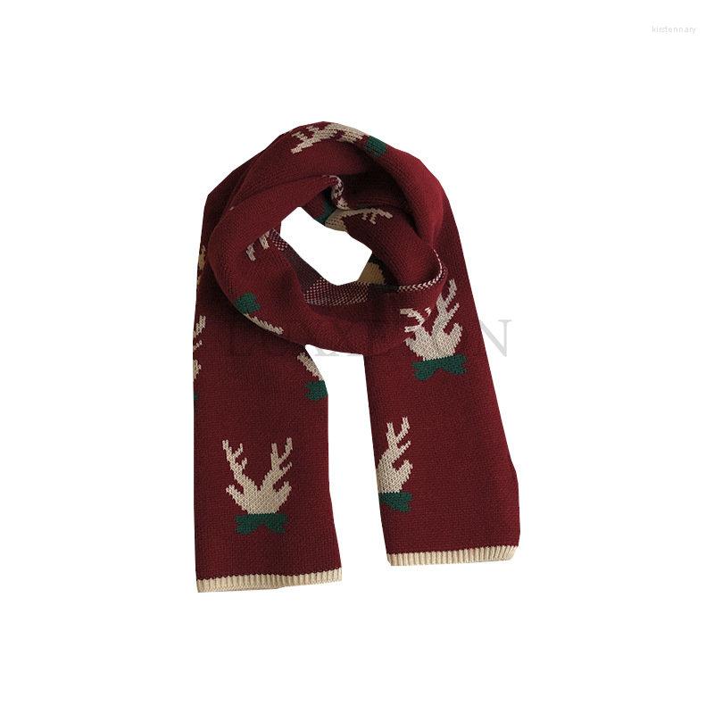 Scarves Christmas Pattern Long Scarf Knitting Winter Warm Womens Red Imitation Cashmeres Double-sided Neckerchiefs
Scarves Christmas Pattern Long Scarf Knitting Winter Warm Womens Red Imitation Cashmeres Double-sided Neckerchiefs