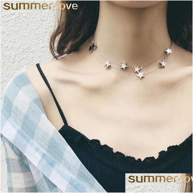 Pendant Necklaces Trandy Pentagram Mtilayer Chain For Women Korean Fashion Simple Sweet Short Choker Necklace Jewelry Accessories Dr Dhlju
Pendant Necklaces Trandy Pentagram Mtilayer Chain For Women Korean Fashion Simple Sweet Short Choker Necklace Jewelry Accessories Dr Dhlju